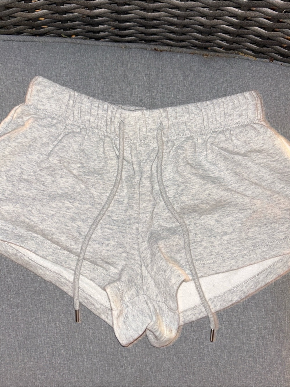 Forever 21 Light Gray Athletic Drawstring Shorts